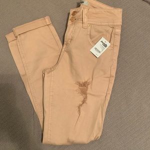 Light Pink Distressed Jeans